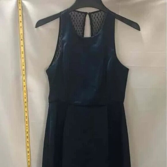 BCBGeneration Womens Navy Blue Round Neck Sleeveless Skater Dress Size 10 - Picture 1 of 5